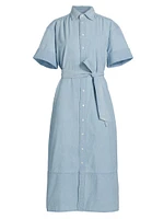 Chambray Midi-Shirtdress