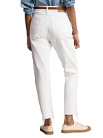 Crop High-Rise Relaxed Straight Jeans