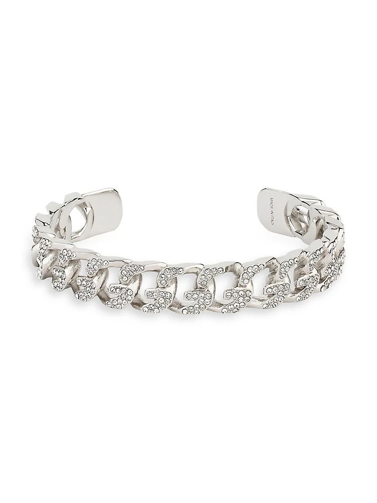 G Chain Bracelet Metal With Crystals