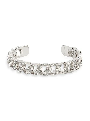 G Chain Bracelet Metal With Crystals