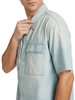 Denim Short-Sleeve Shirt