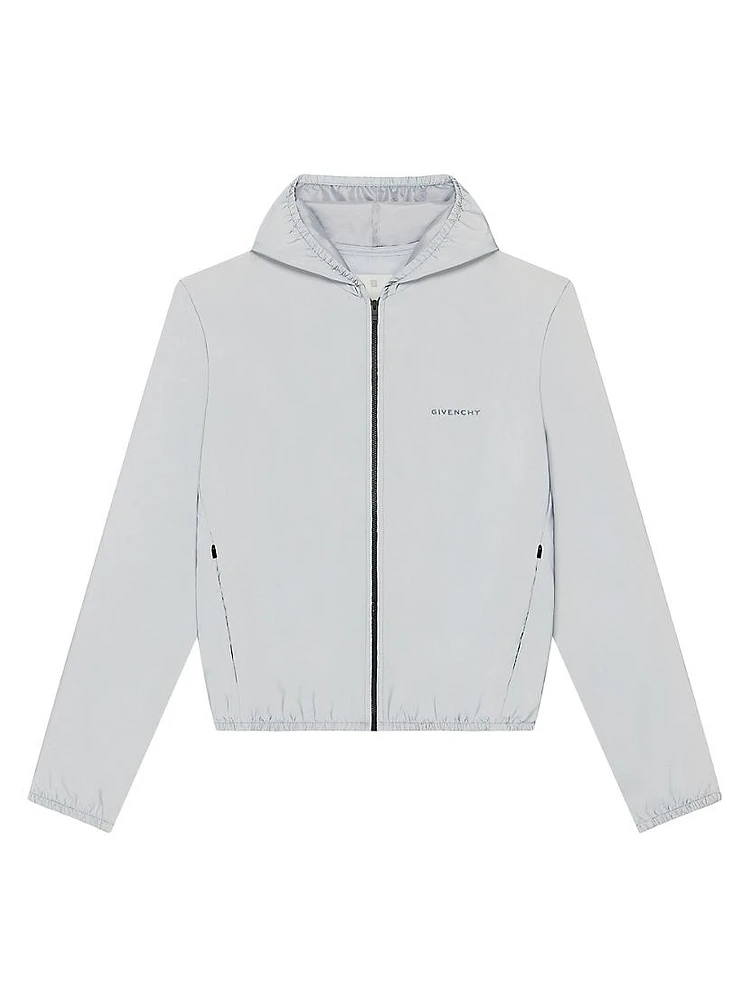 Reflective Hooded Windbreaker