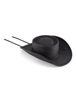 Onyx Panama Straw Cowboy Hat