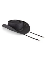 Onyx Panama Straw Cowboy Hat