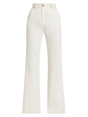 High-Rise Flared Trousers