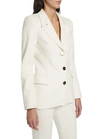 Notch Lapel Cotton Jacket