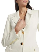 Notch Lapel Cotton Jacket