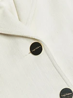 Notch Lapel Cotton Jacket