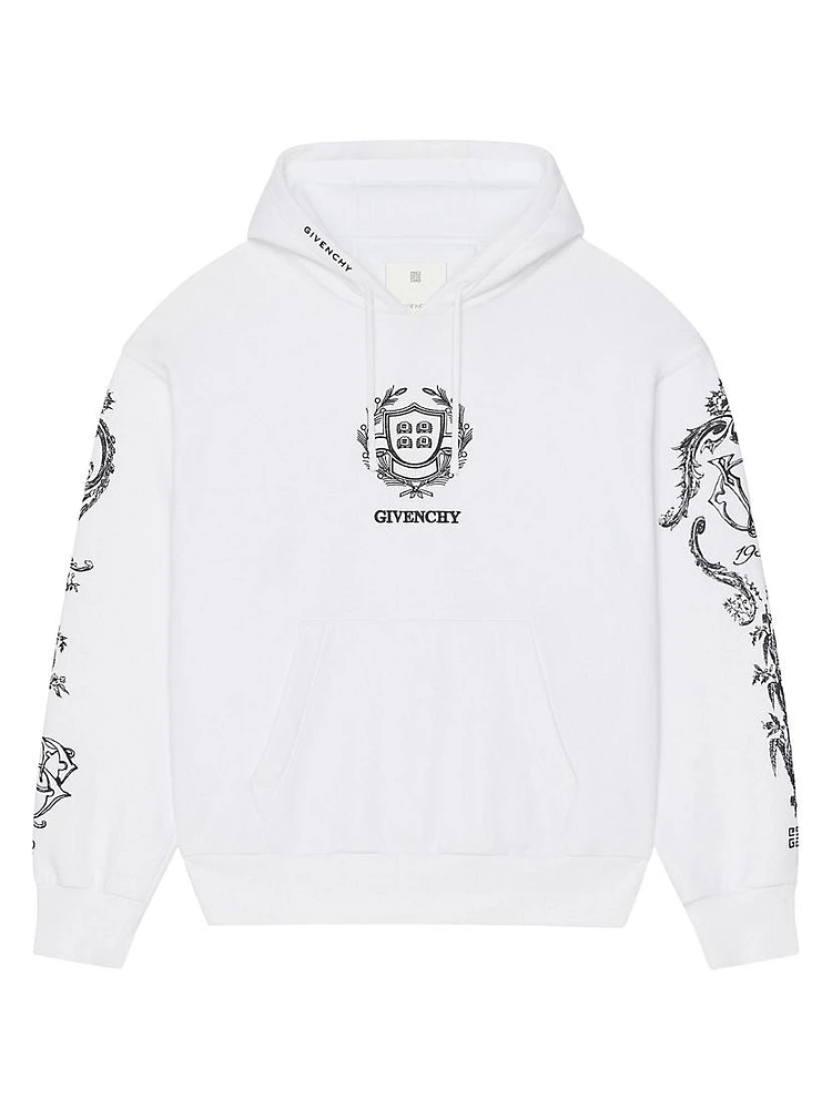 Crest Boxy Fit Hoodie Fleece