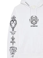 Crest Boxy Fit Hoodie Fleece