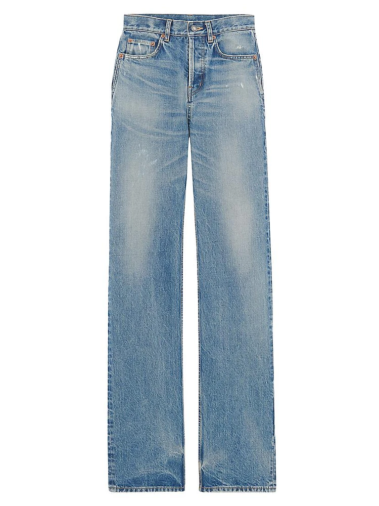 Long Straight Jeans Charlotte Denim