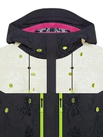 Technical Jacket With Embroideries And Rhinestones