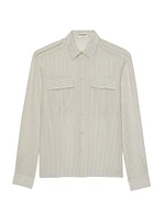 Shirt Striped Silk Satin