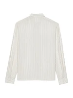 Shirt Striped Silk Satin