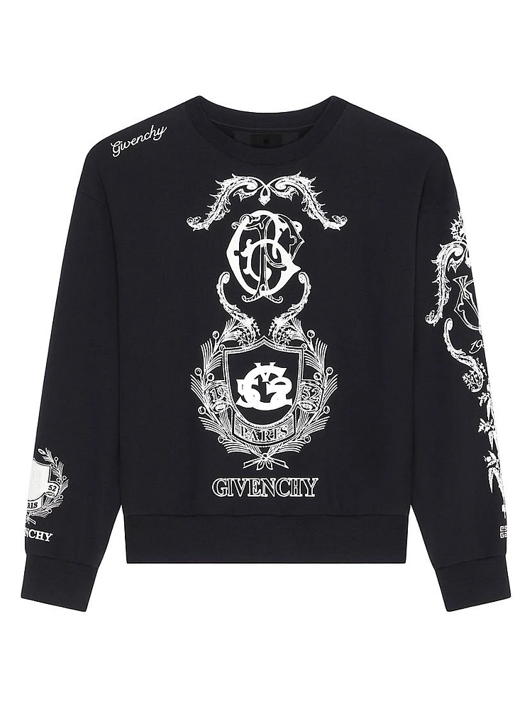 Crest Boxy Fit Sweatshirt Fleece