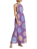 Oye Eyelet Cotton Maxi Dress