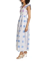 Ajala Hand-Printed Cotton Maxi Dress