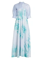 Dayo Tie-Dye Maxi Shirtdress