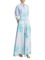 Dayo Tie-Dye Maxi Shirtdress