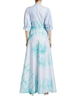 Dayo Tie-Dye Maxi Shirtdress