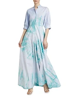 Dayo Tie-Dye Maxi Shirtdress