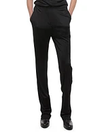 Mid-Rise Straight-Leg Pants