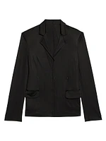 Single-Breasted Long-Sleeve Jacket