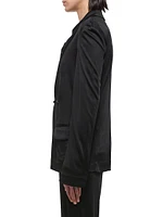 Single-Breasted Long-Sleeve Jacket