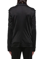 Single-Breasted Long-Sleeve Jacket