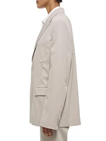 Car Wool Double-Breasted Blazer