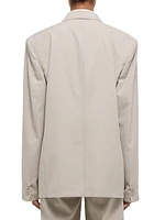 Car Wool Double-Breasted Blazer