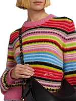 Alpaca-Blend Striped Sweater