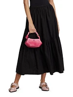 Poplin Tiered Maxi Skirt