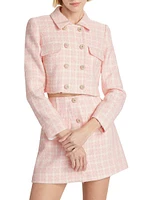 Bouclé Check Crop Jacket