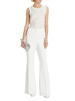 Crêpê Sleeveless Peplum Jumpsuit