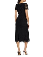 Guipure Lace Midi-Dress