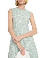 Corded Lace Sleeveless Midi-Dress