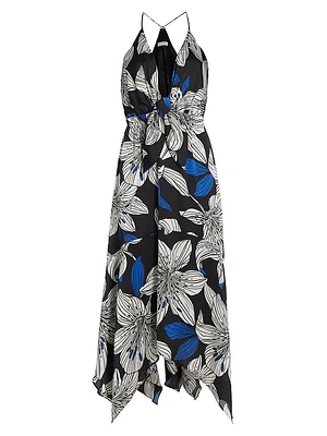 Estrella Floral Sleeveless Midi-Dress