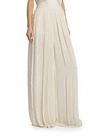 Hal Pleated Wide-Leg Pants