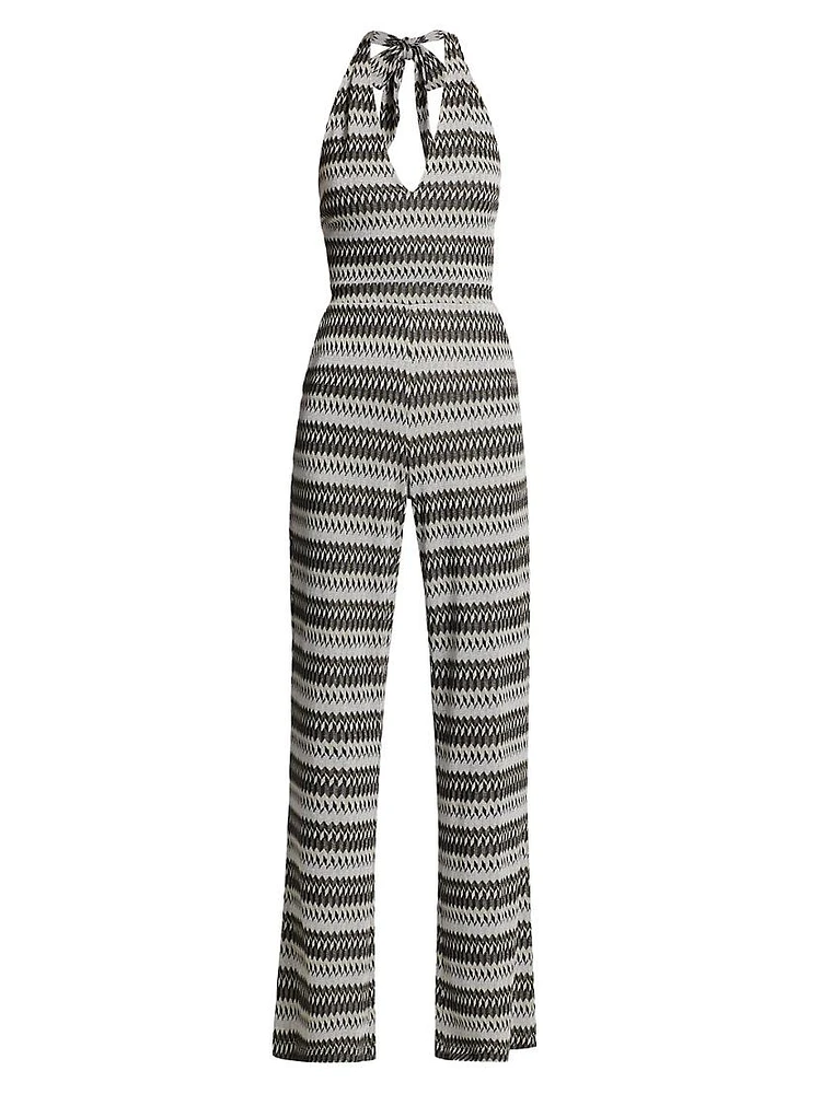 Chandler Striped Sleeveless Jumpsuit