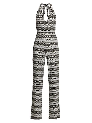 Chandler Striped Sleeveless Jumpsuit