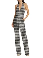 Chandler Striped Sleeveless Jumpsuit