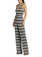 Chandler Striped Sleeveless Jumpsuit