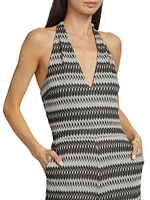 Chandler Striped Sleeveless Jumpsuit