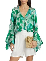 Savanna Floral Long-Sleeve Blouse