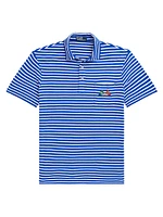 Striped Cotton Polo Shirt