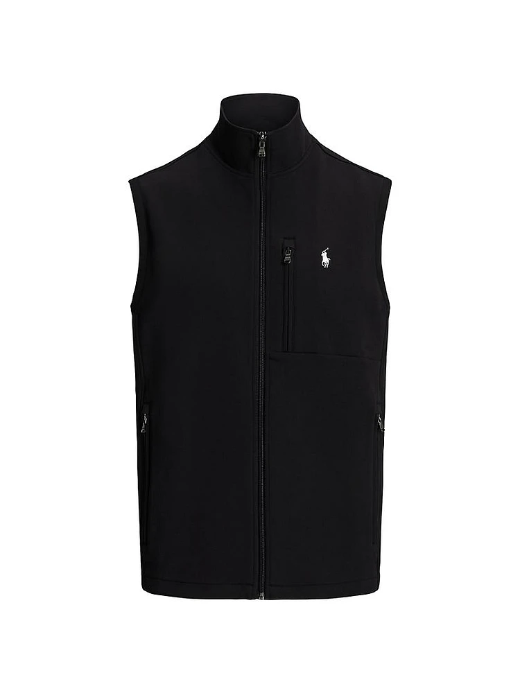 Cotton-Blend Knit Vest