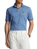 Sailboat & Anchor Cotton Polo Shirt