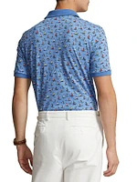 Sailboat & Anchor Cotton Polo Shirt