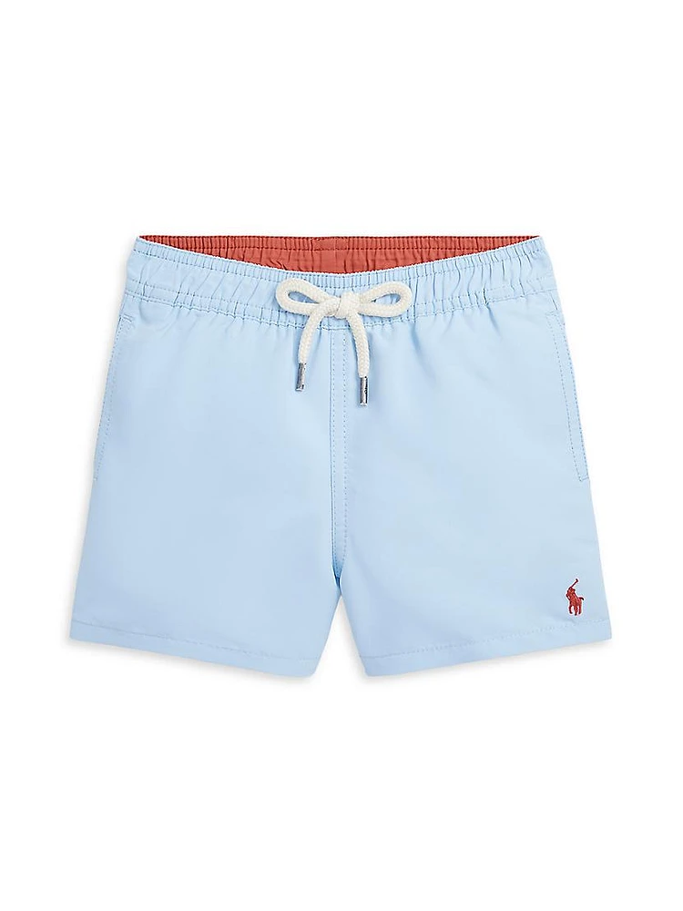 Baby Boy's Mesh-Lined Swim Trunks